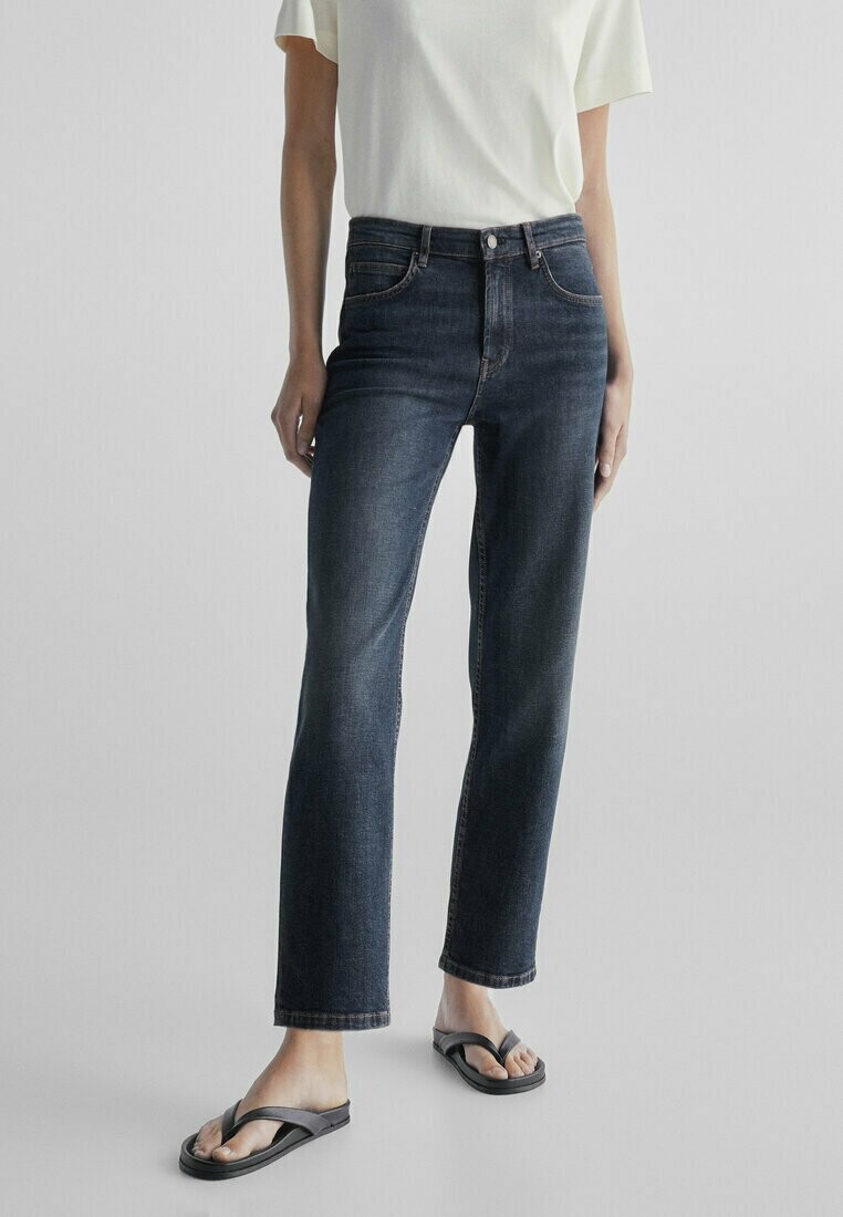 

Джинсы прямого кроя Massimo Dutti, каменно-синий деним