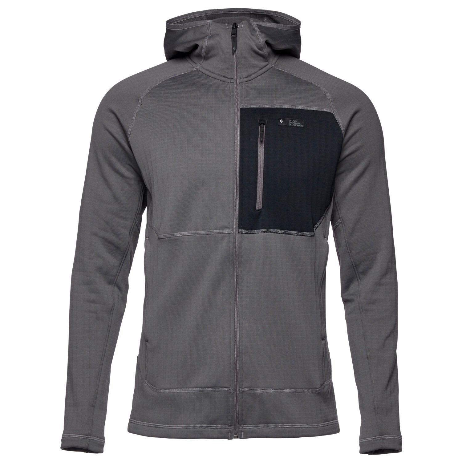 

Флисовая жилетка Black Diamond Factor Hoody, цвет Granite