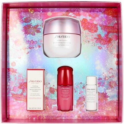 

Осветляющий крем Beauty Blossoms 50 мл + пена 5 мл + лосьон 7 мл + концентрированный концентрат 10 мл, Shiseido