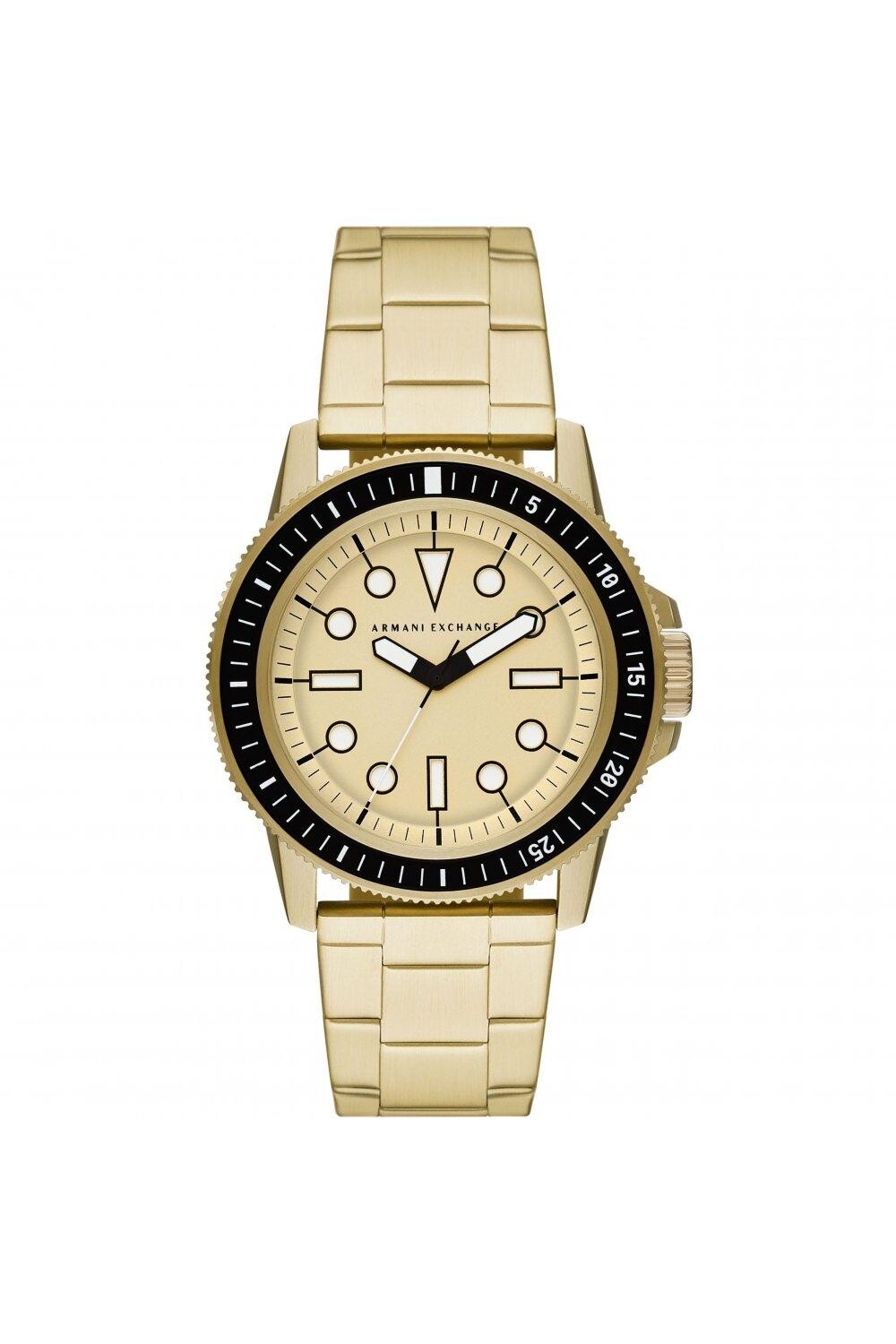 

Модные аналоговые кварцевые часы из нержавеющей стали - Ax1854 Armani Exchange, золото