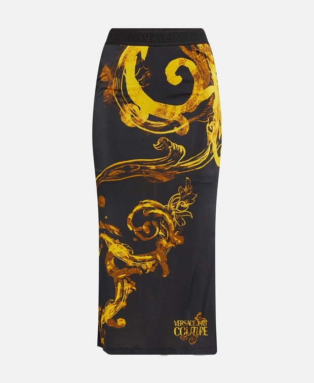 

Макси-юбка Versace Jeans Couture, икра черная