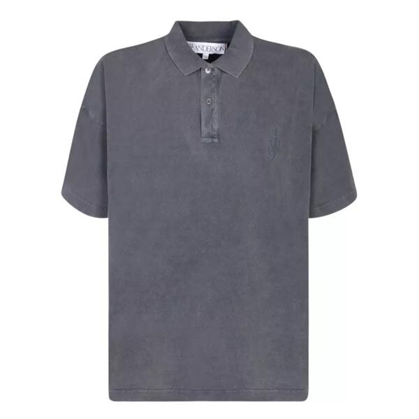

Футболка cotton polo shirt J.W. Anderson, серый