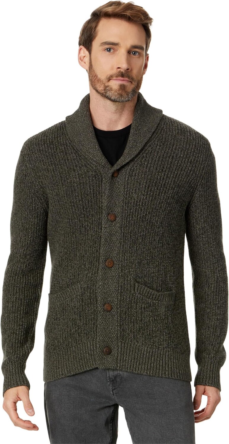 

Свитер Marled Cotton Cardigan Faherty, цвет Olive Peak Marl