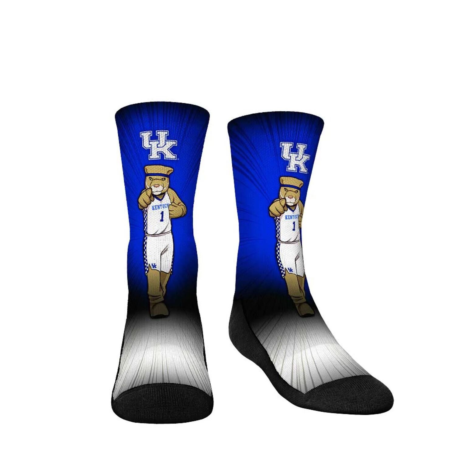 

Молодежные носки Rock Em Носки с талисманом Kentucky Wildcats Pump Up Crew Unbranded