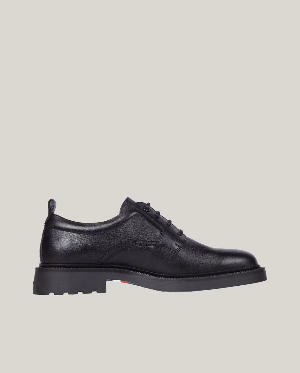Легкие кожаные туфли дерби Tommy Hilfiger, черный