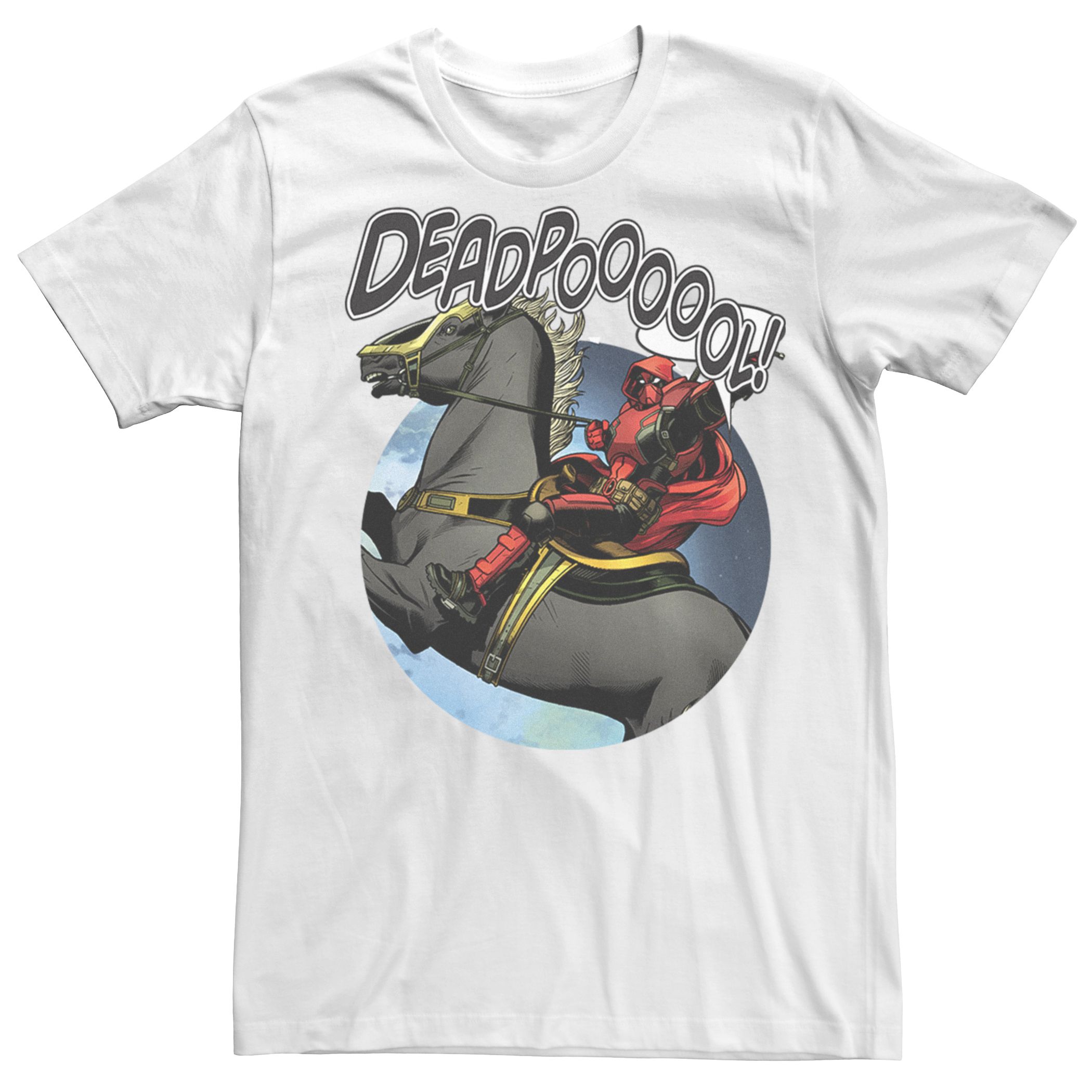 Мужская футболка с изображением лошади Дэдпула и комиксов Marvel Licensed Character