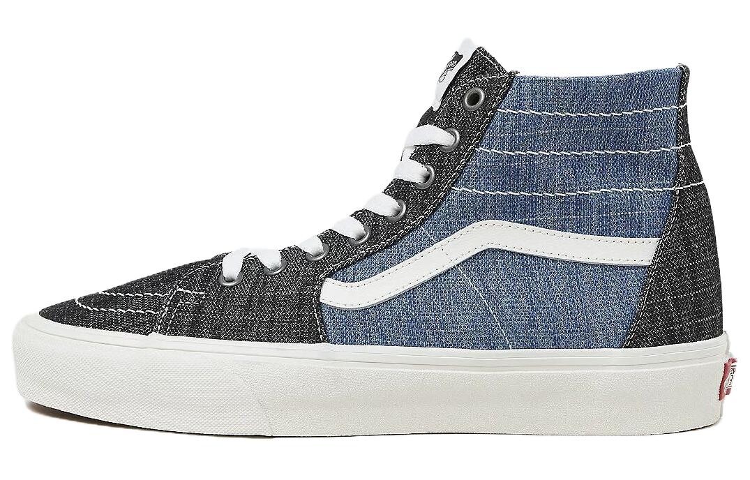 

Кроссовки Vans Sk8 -Hi Tapered 'Threaded Denim - Black Blue', синий