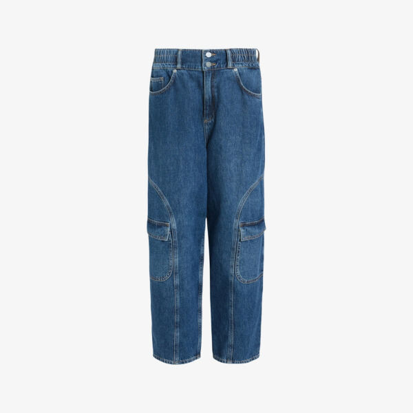 

Зауженные джинсы Hailey Mae с высокой посадкой Allsaints, индиго