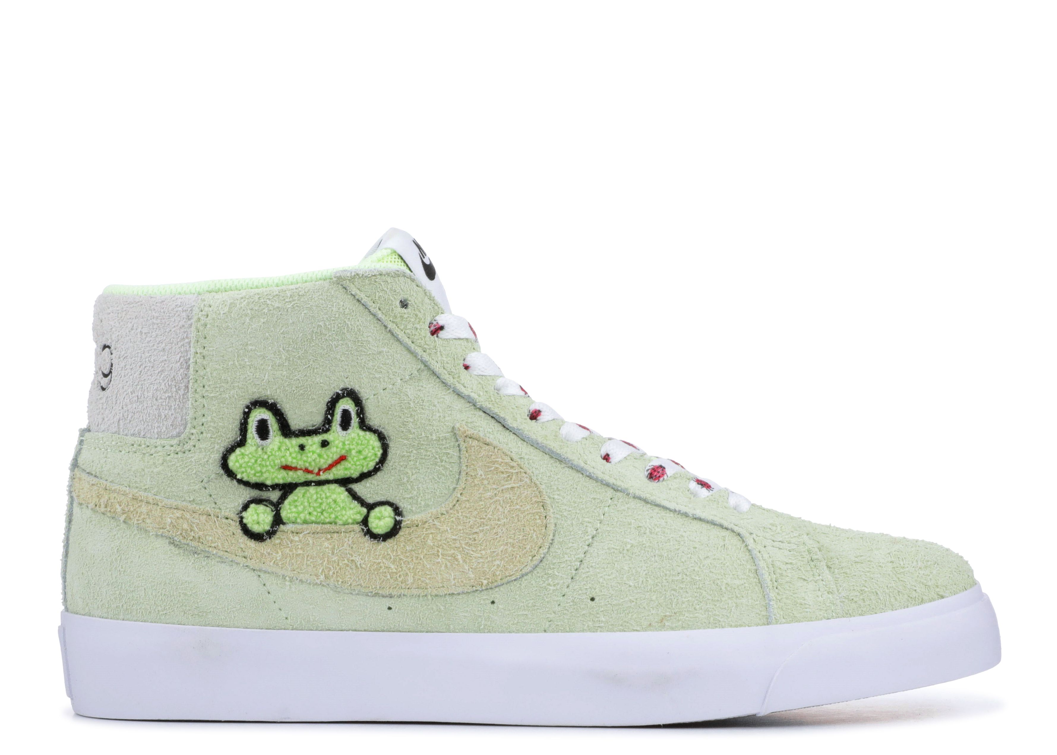Кроссовки Nike Frog Skateboards X Blazer Mid Sb Qs 'Frog Skateboards', зеленый цена и фото