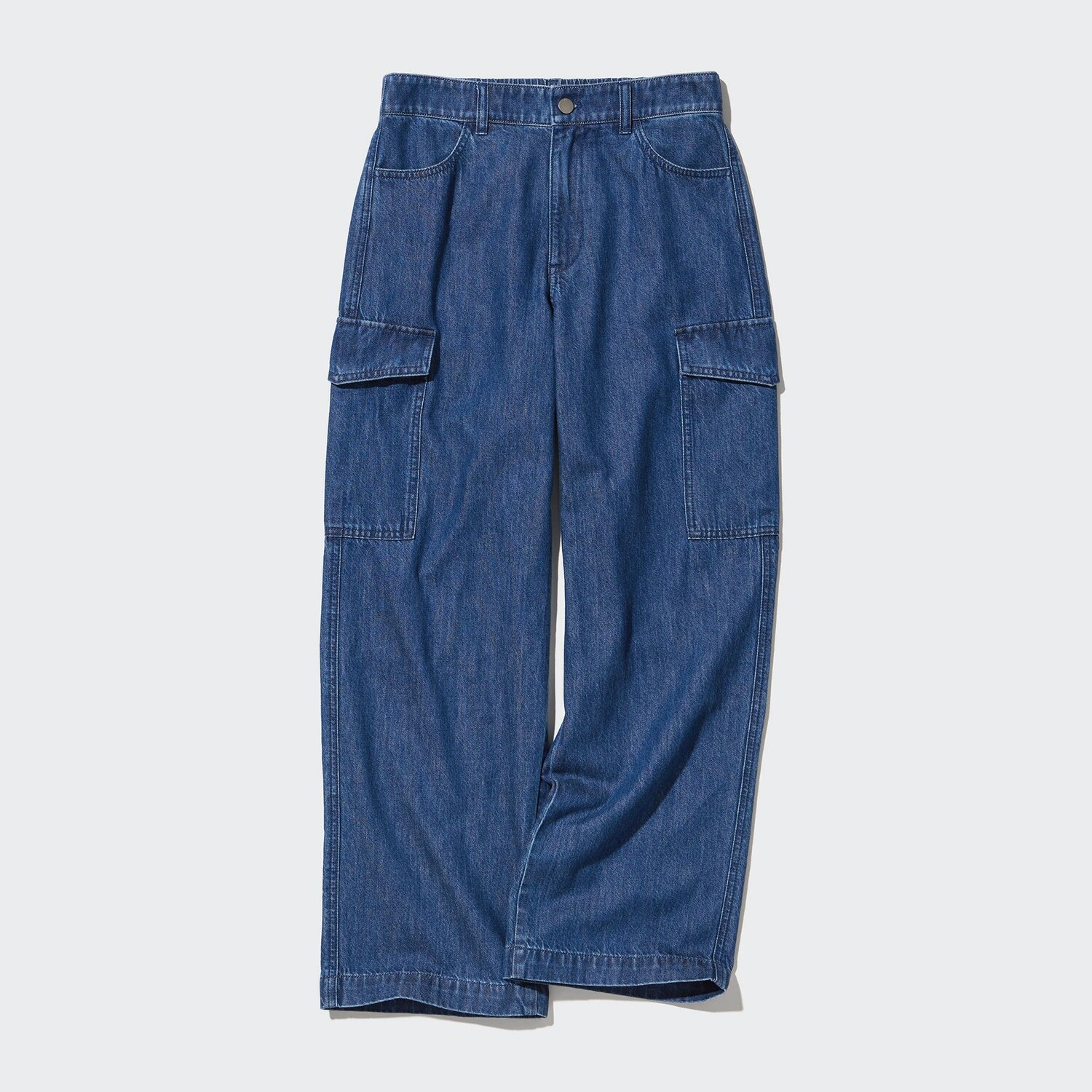 

Брюки-карго UNIQLO широкие, синий