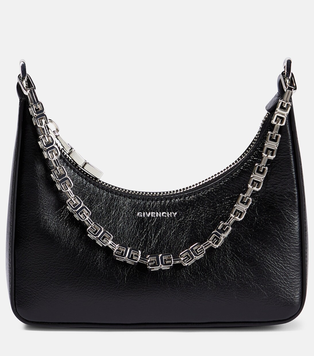

Кожаная сумка через плечо Moon Cut Out Mini Givenchy, черный
