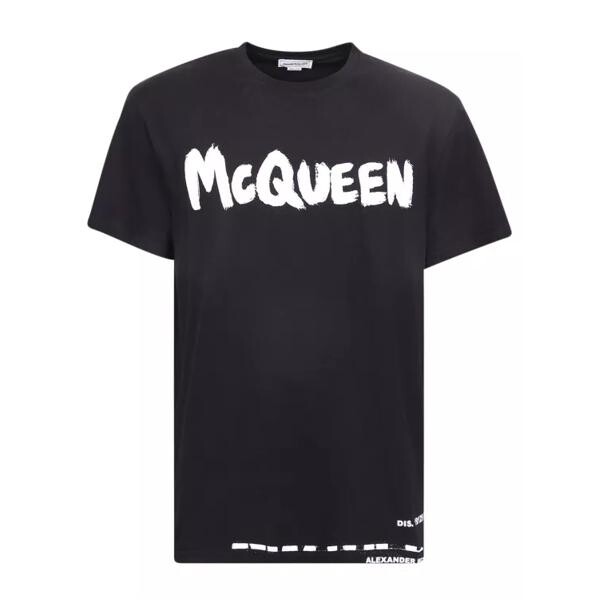 

Футболка front logo t-shirt Alexander Mcqueen, черный