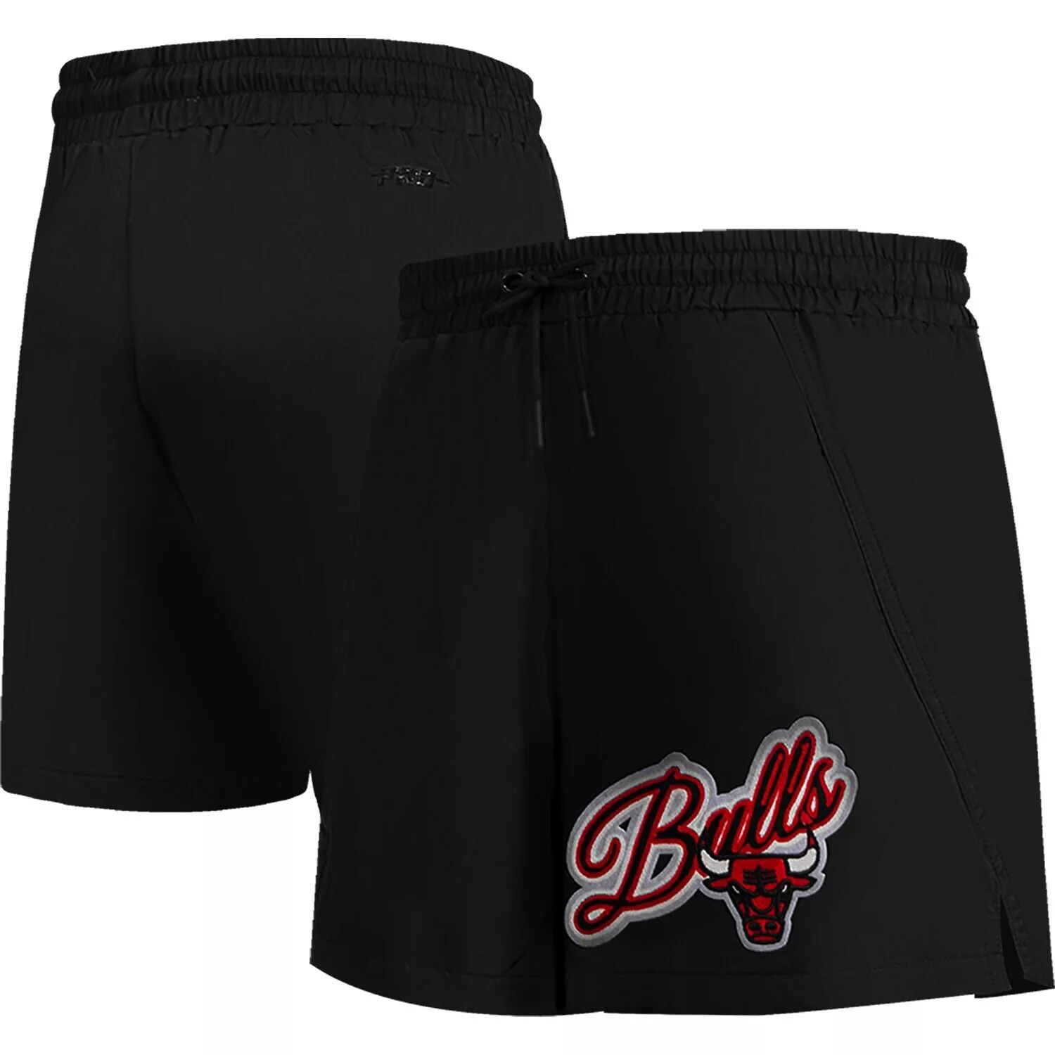 

Женские тканые шорты Pro Standard черного цвета с надписью Chicago Bulls