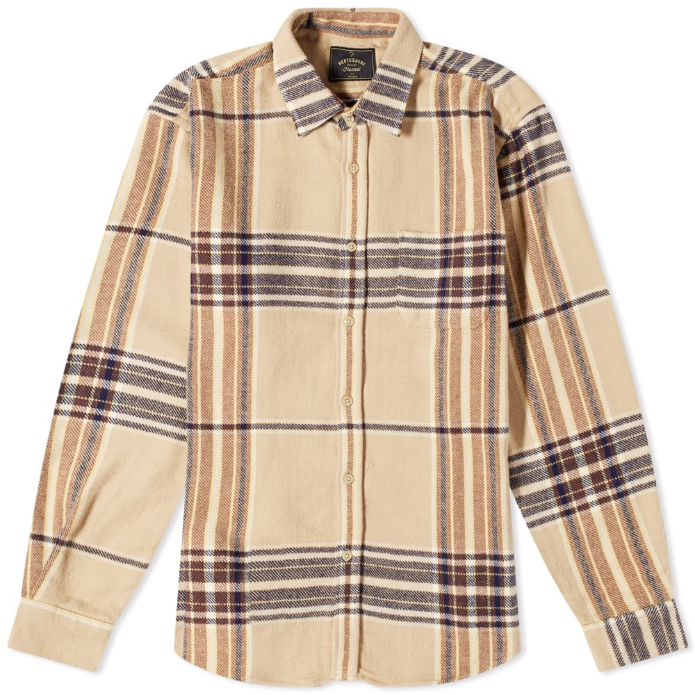 

Portuguese Flannel Рубашка в клетку цвета лесного ореха, бежевый