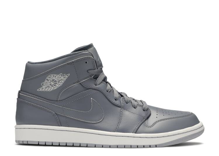 

Кроссовки AIR JORDAN 1 MID 'COOL GREY', серый