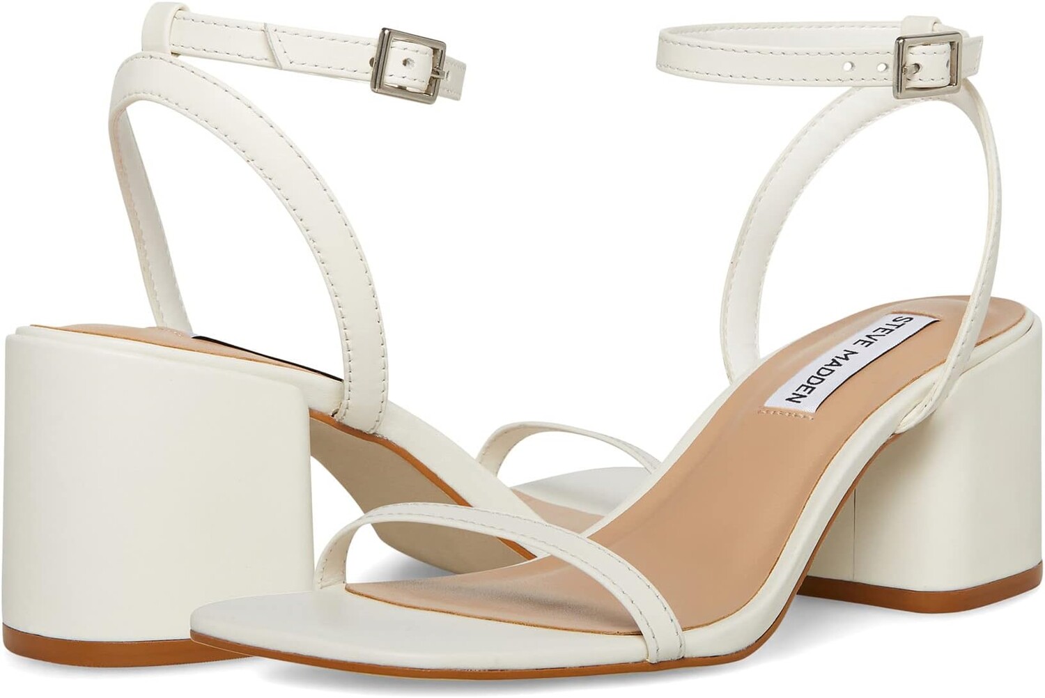 

Босоножки Audrina Sandal Steve Madden, белая кожа