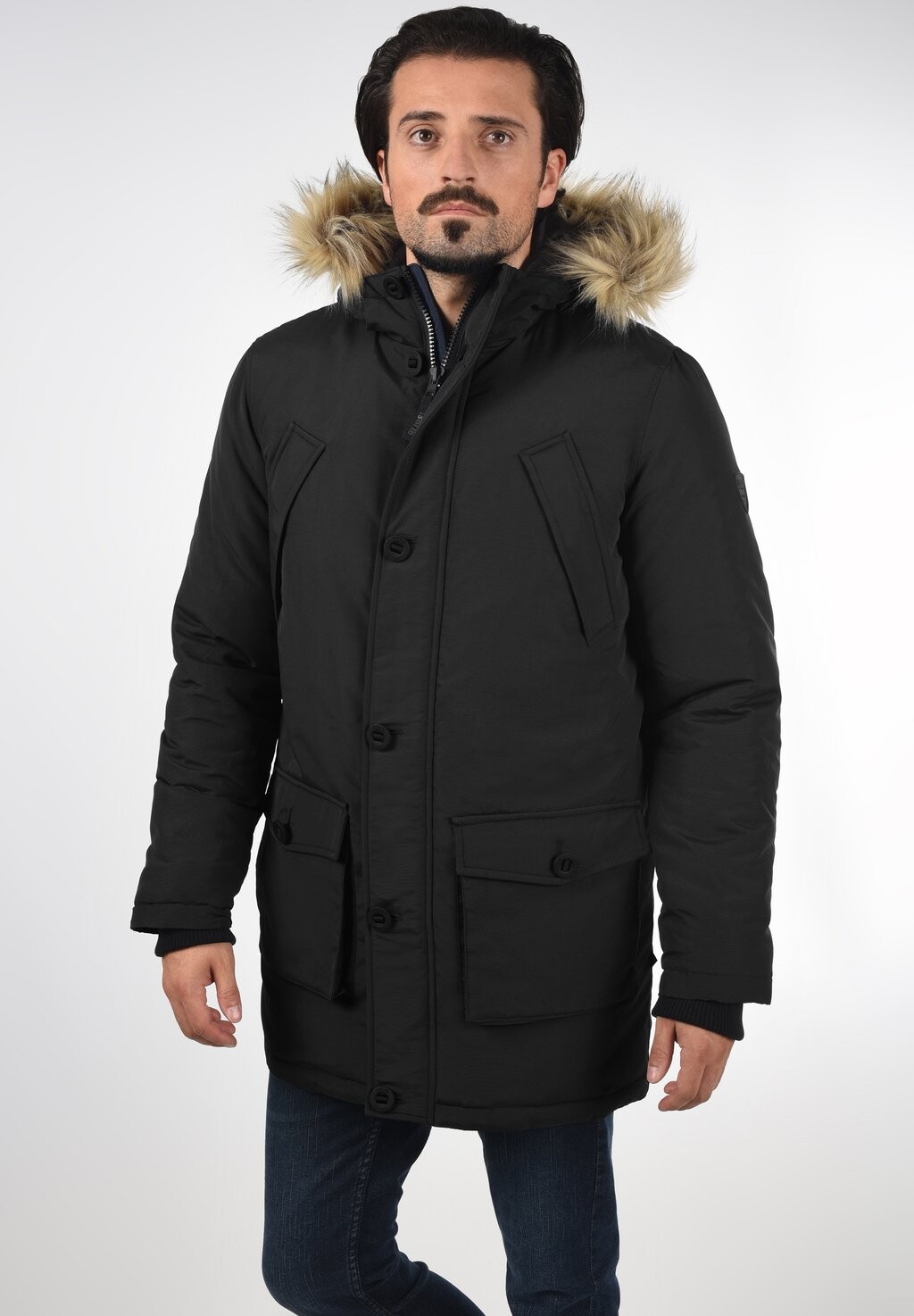 

Зимнее пальто Solid, черный