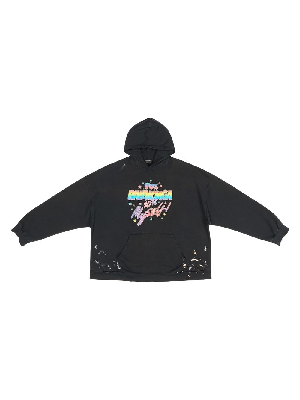 

Широкая толстовка с капюшоном 90/10 Balenciaga, черный