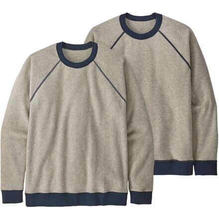 

Двусторонний свитшот из овчины мужской Patagonia, цвет Oatmeal Heather