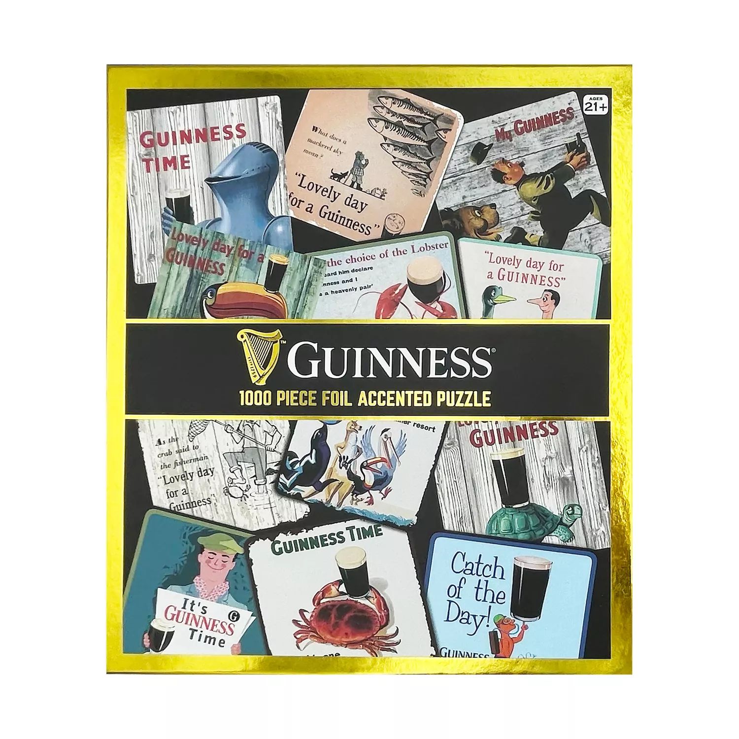 Пазл «Классические подставки для крыльца из 1000 предметов с акцентом на подставки из фольги Guinness» Front Porch Classics universal front