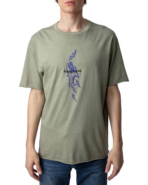 

Футболка с круглым вырезом и рисунком Thilo Shark Zadig & Voltaire, цвет Green