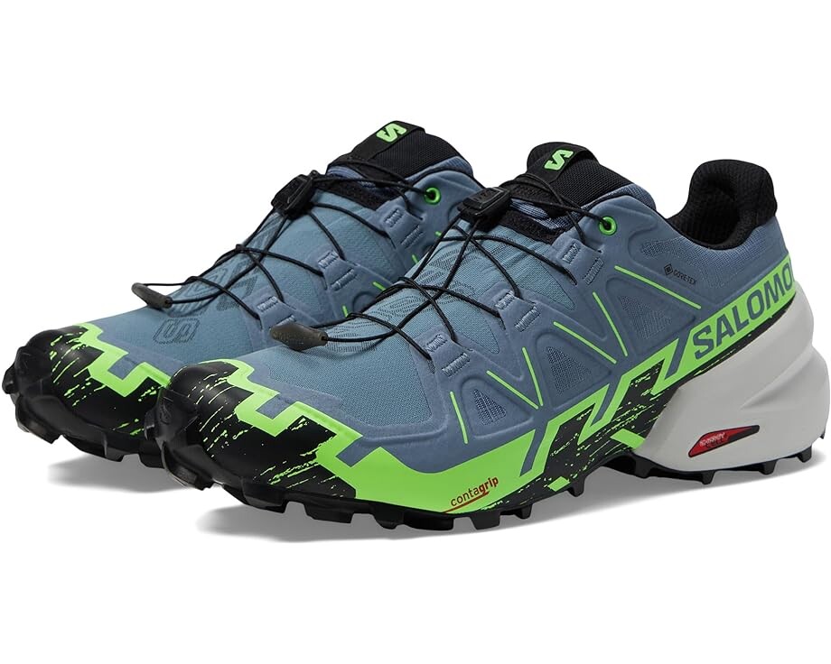 

Кроссовки Salomon Speedcross 6 GTX, цвет Flint Stone/Green Gecko/Black