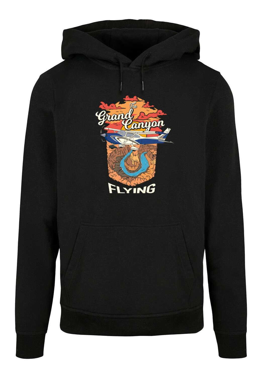 

Пуловер F4NT4STIC Basic Hoodie Grand Canyon Flying, черный