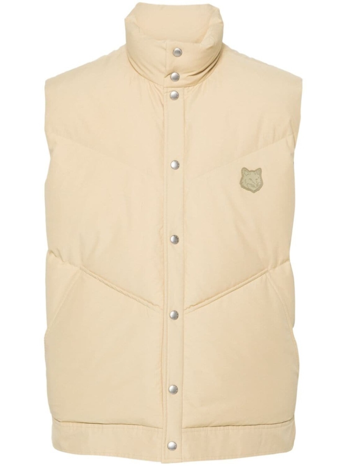 

Maison Kitsuné стеганый жилет Bold Fox Head, серый