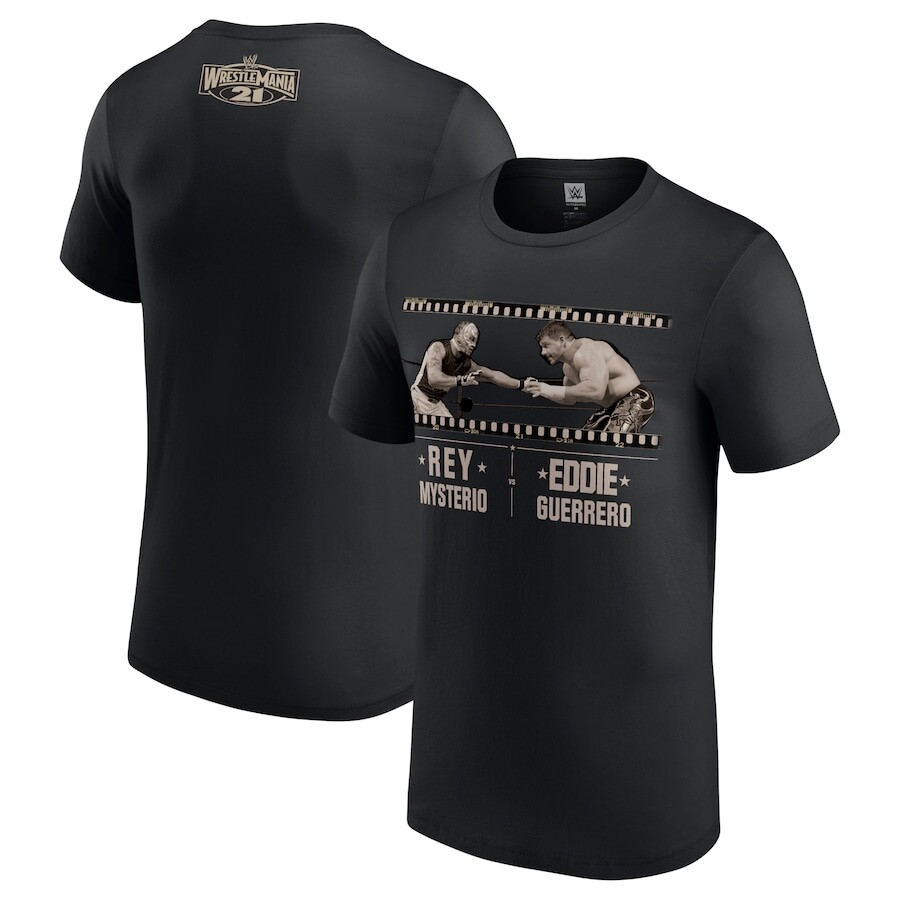 

Футболка с коротким рукавом WWE Authentic Rey Mysterio, черный