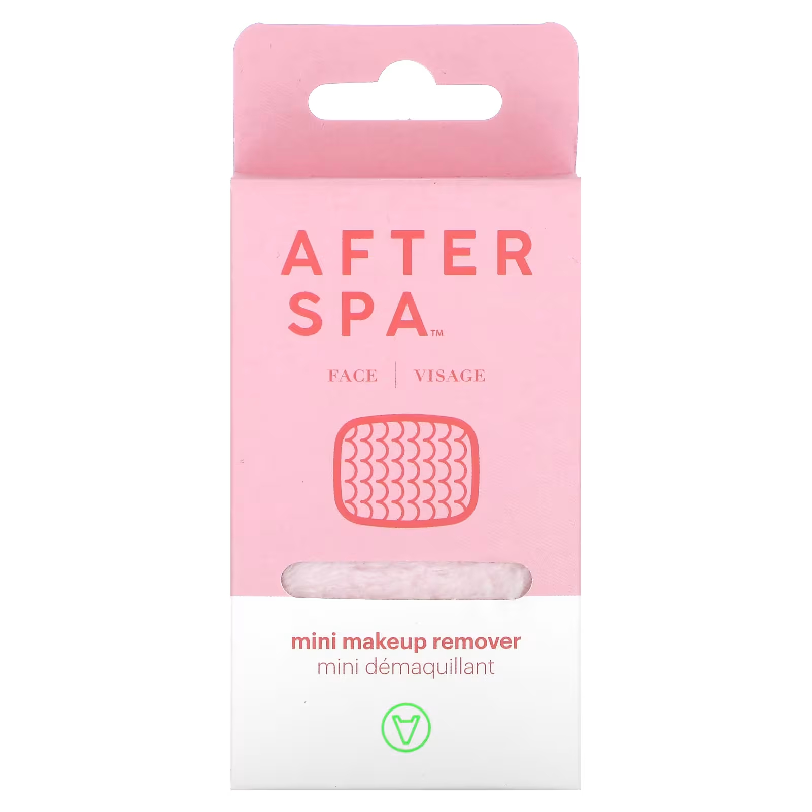 Подушечка для снятия макияжа AfterSpa Mini, розовое