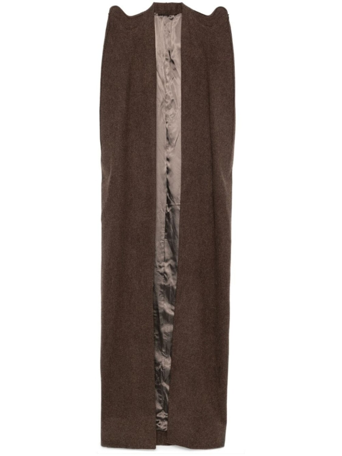

Rick Owens кейп Tech, коричневый