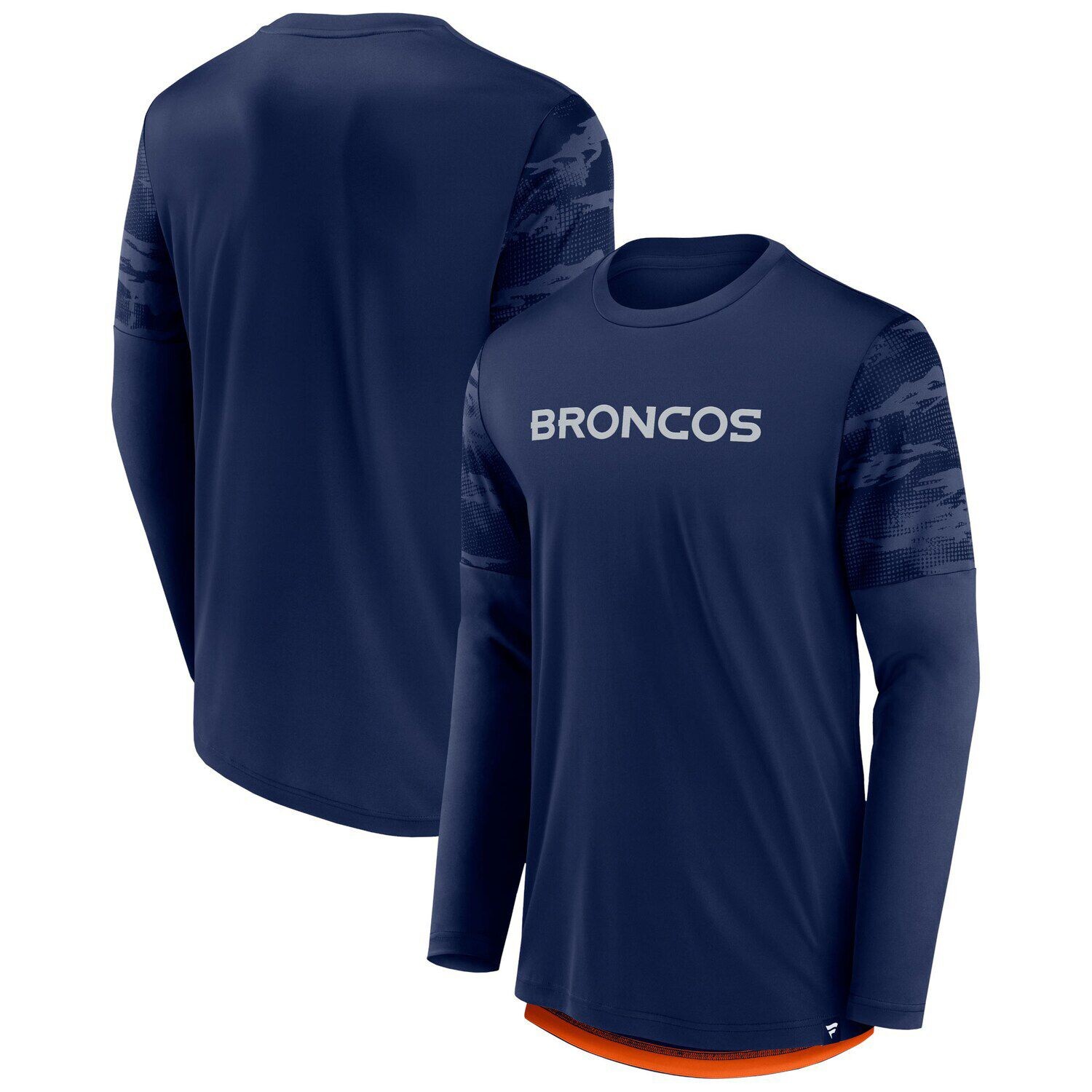 

Мужская футболка Fanatics с длинными рукавами и логотипом Denver Broncos