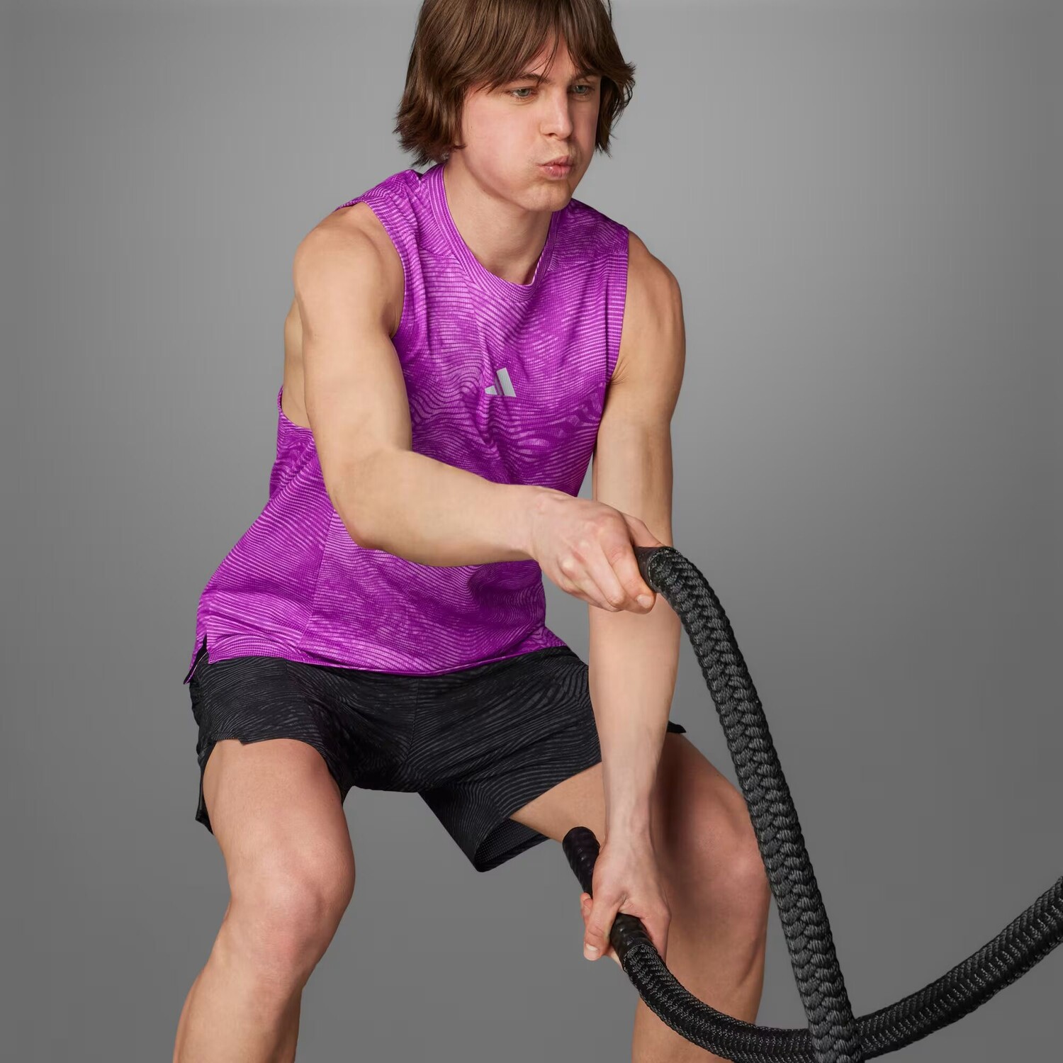 

Майка для тренировок HEAT.RDY HIIT. Adidas, цвет Preloved Purple/Purple Burst