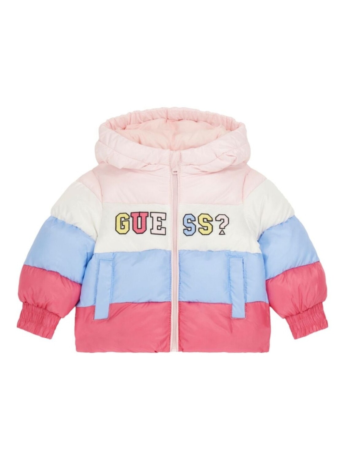 

Guess kids куртка с логотипом, розовый