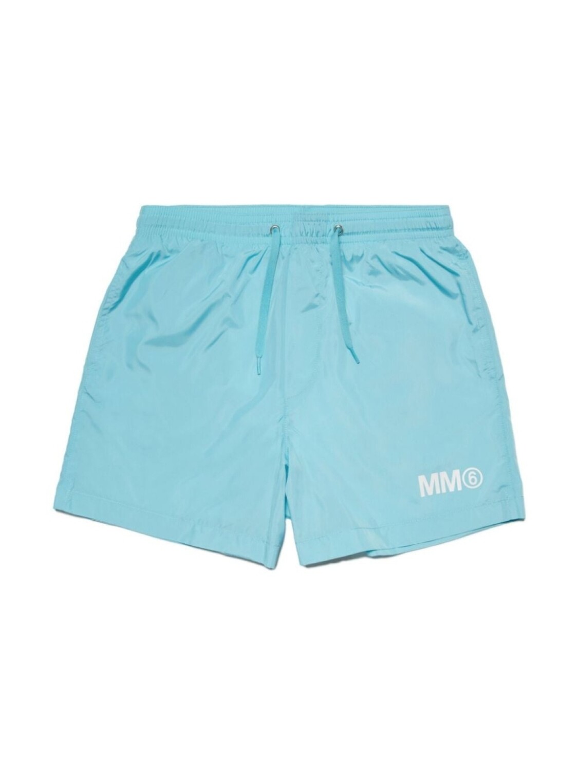 

MM6 Maison Margiela Kids плавки-шорты с кулиской и логотипом, синий