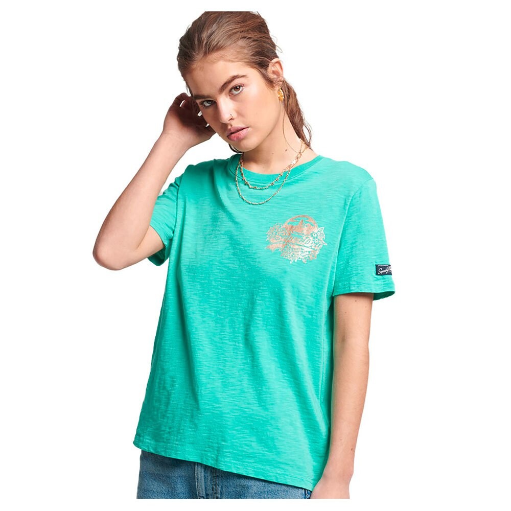 

Футболка Superdry Vintage Vl Seasonal, зеленый