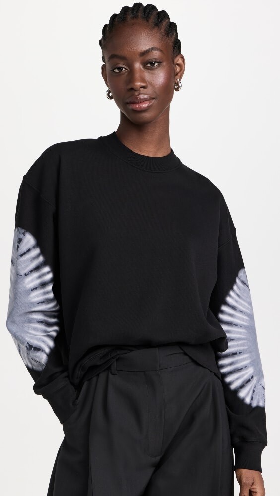 

Толстовка Proenza Schouler White Label Ring Tie Dye, черный