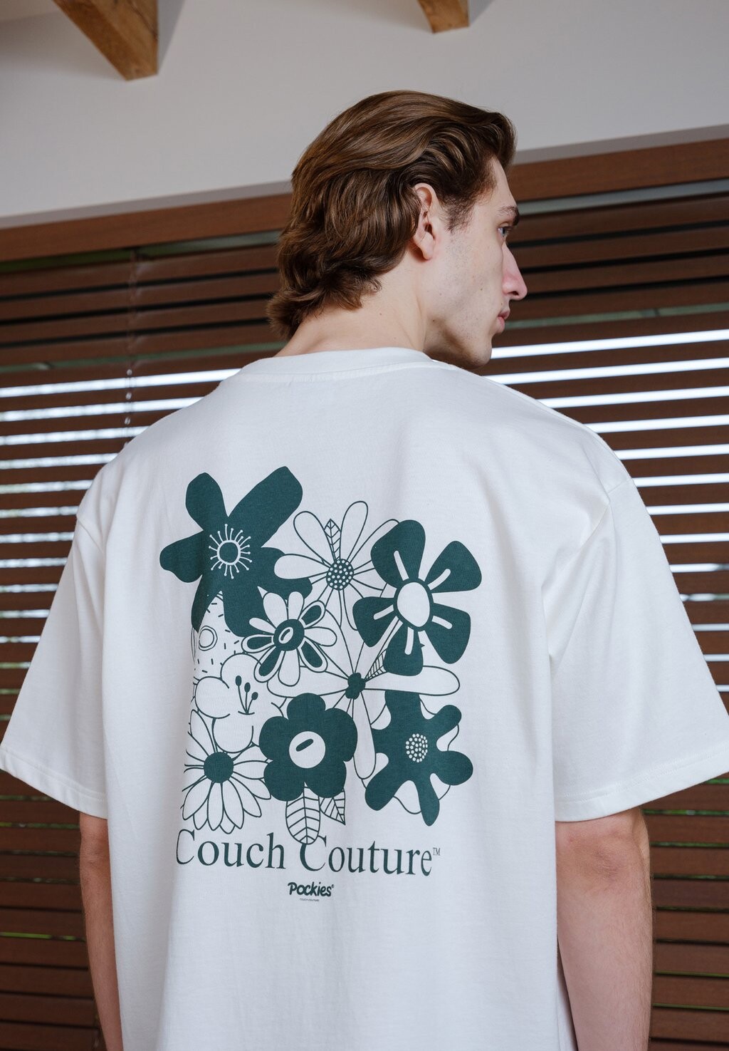 

Футболка с принтом COUCH COUTURE FLOWERS Pockies, кремовый