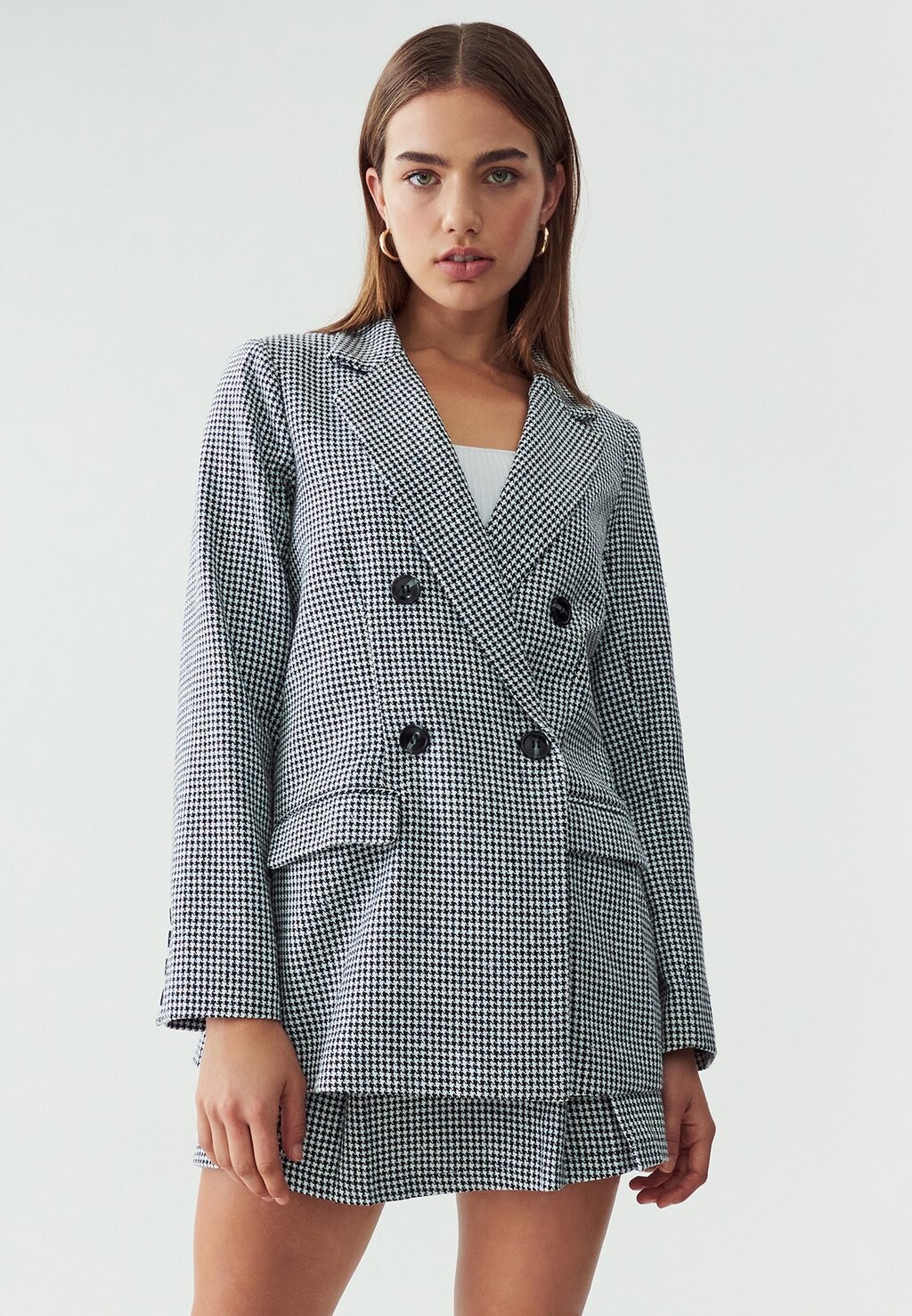 

Блейзер LEONA CALLI, цвет black and white houndstooth