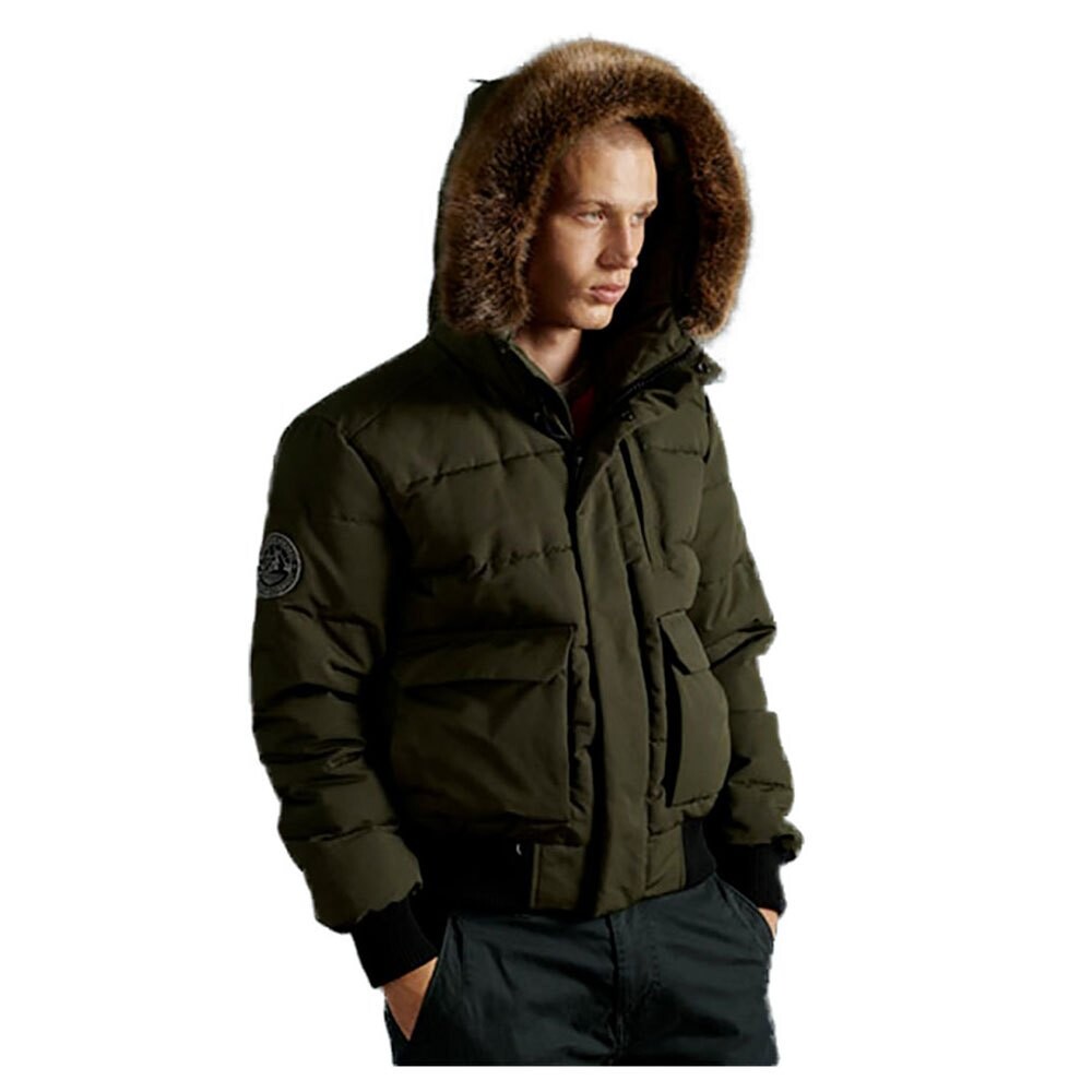 

Куртка Superdry Everest Quilted Bomber, зеленый