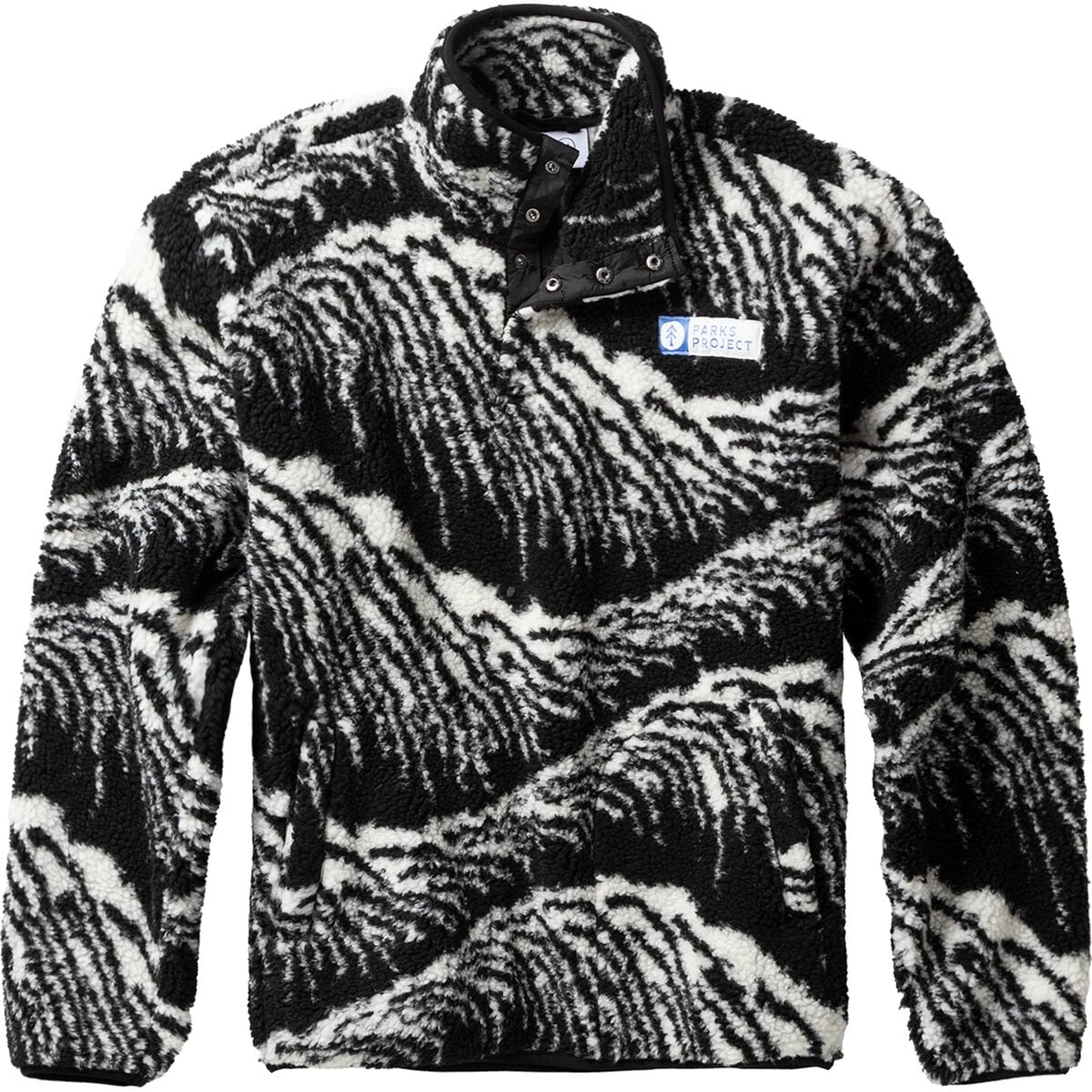Флисовая куртка с высоким ворсом acadia waves trail Parks Project, черный