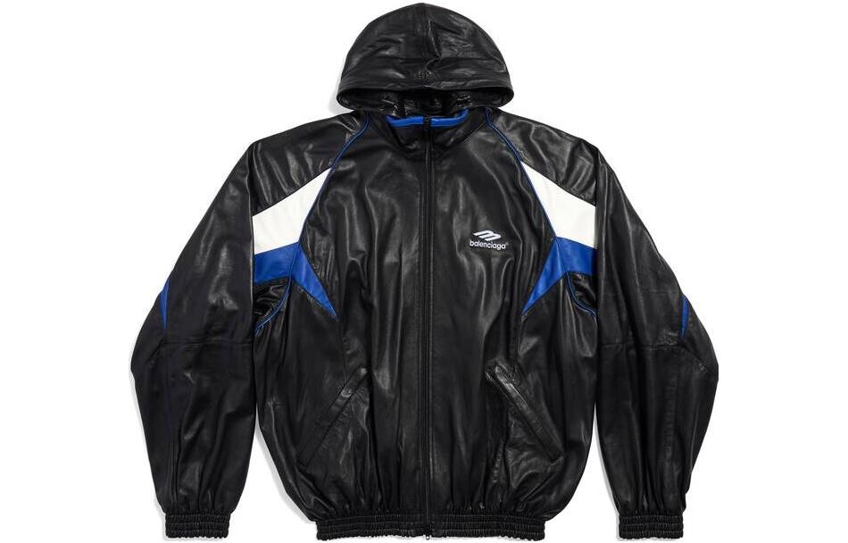 

Balenciaga Мужская кожаная куртка, цвет Black