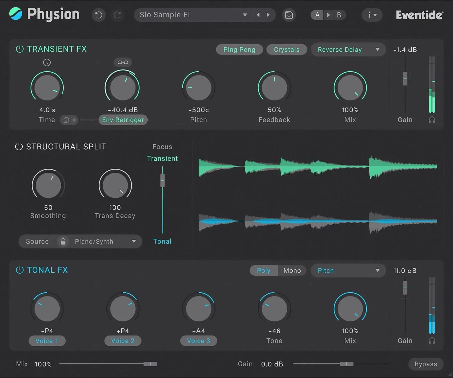 

Плагин Eventide Physion MK II Transient Tonal Audio Splitter