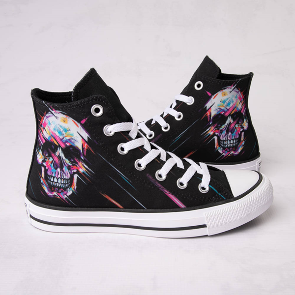 Кроссовки Converse Chuck Taylor All Star Hi Skull, черный converse chuck taylor all star platform clean high top black sneakers woman shoes casual fashion 67577