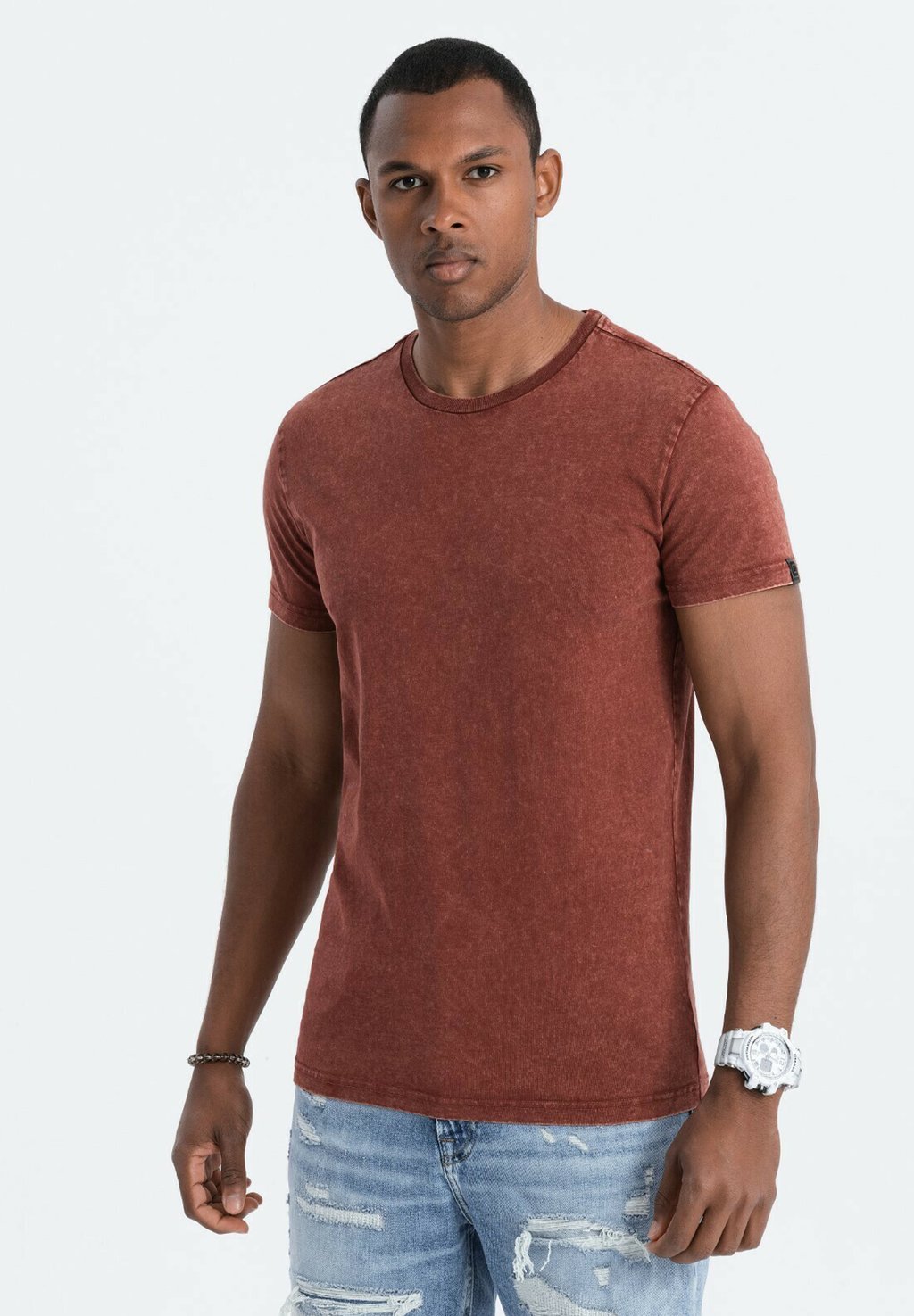 Базовая футболка Ombre, бордовая