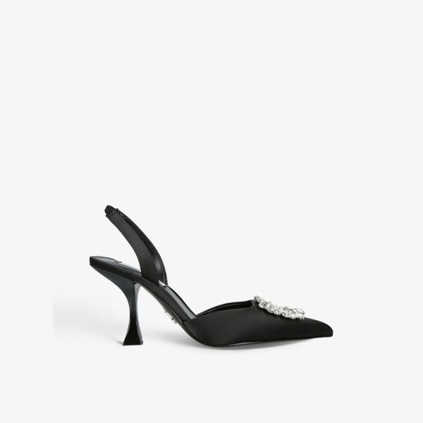 

Атласные босоножки Neala с кристаллами Steve Madden, черный
