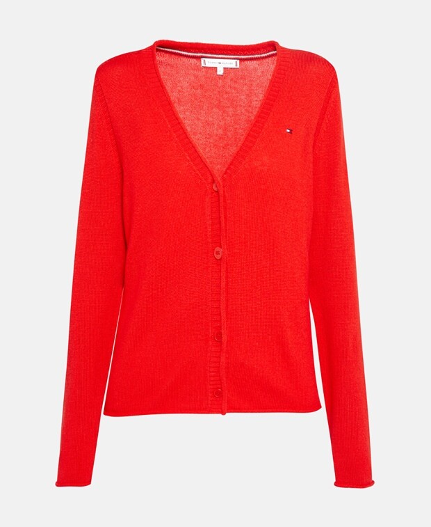 

Шерстяной кардиган Tommy Hilfiger, красный