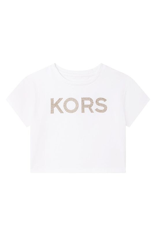 

Хлопковая футболка для детей Michael Kors, белый