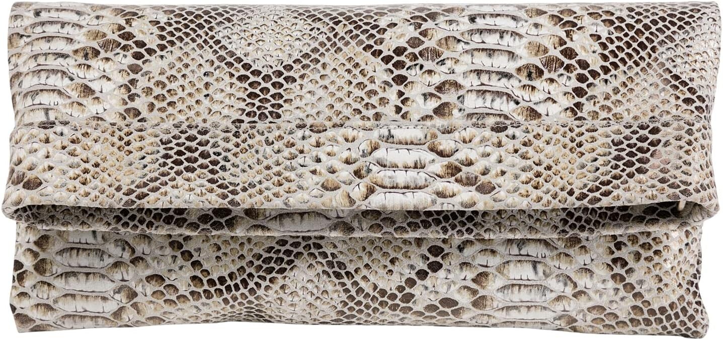 

Кожаная сумка через плечо с принтом Mollie CoFi, цвет Tan Snake Print 1