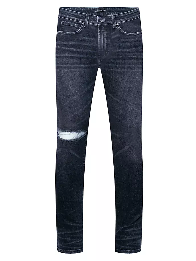 

Джинсы скинни стрейч с потертостями Greyson Monfrère, цвет distressed bleeker